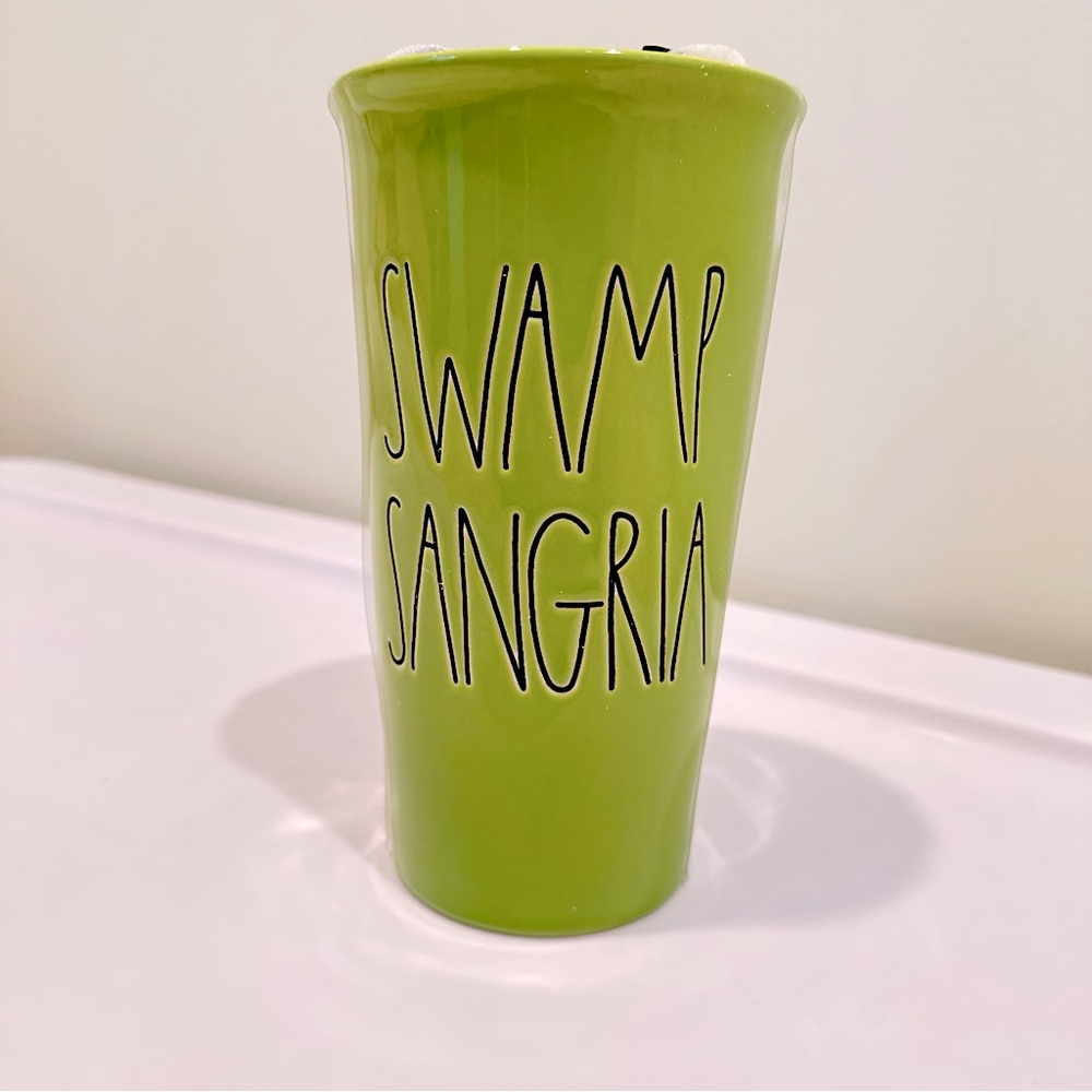 New Rae Dunn Swamp Sangria Ceramic Coffee Tumbler Mug Cup 16 ounces